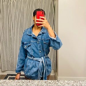 Tie Jean jacket